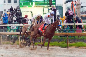 Lexington: jockey racing a horse