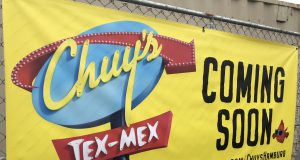 business: chuy's tex-mex sign that says coming soon