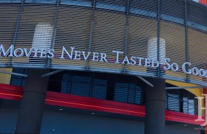 Movie Tavern: "movies never tasted so good" on a theater