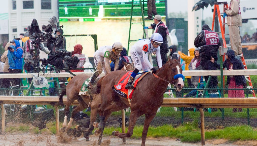 Lexington: jockey racing a horse