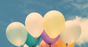 Nonprofit: balloons agains a blue sky