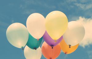 Nonprofit: balloons agains a blue sky