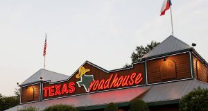 Neighborhood: restaurant with Texas Roadhouse in red letters